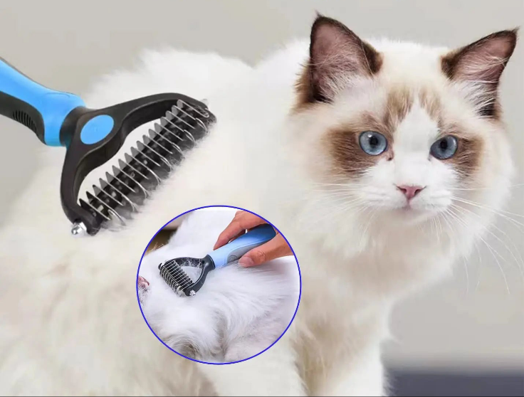 פותחן קשרים מקצועי לפרווה קשוחה של הכלב.