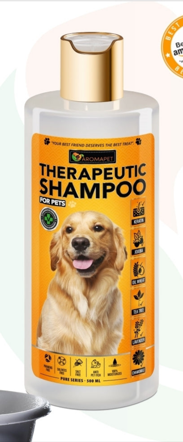500 מ"ל שמפו טיפולי לבעיות עור 🫏 🐶 - "THERAPEUTIC".
