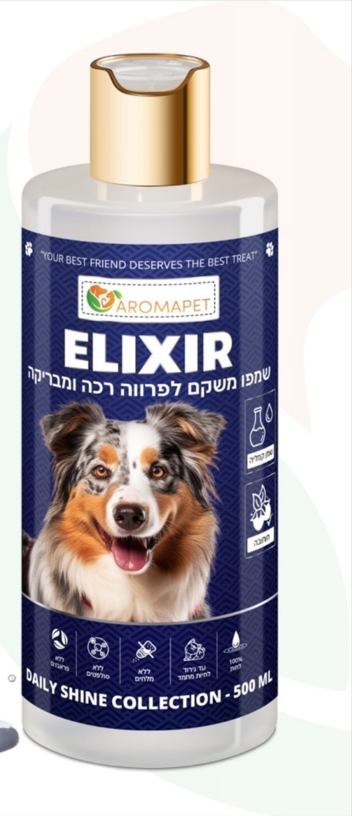500 מ"ל שמפו משקם לפרווה רכה ומבריקה 🌟. - "ELIXIR"